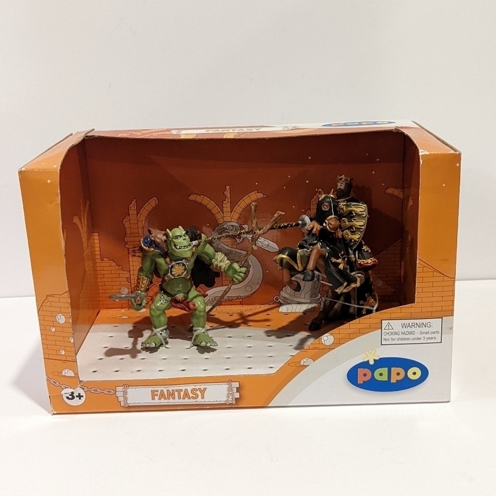 PAPO Orc Waghan & Blue King Richard Horse fantasy set 48944